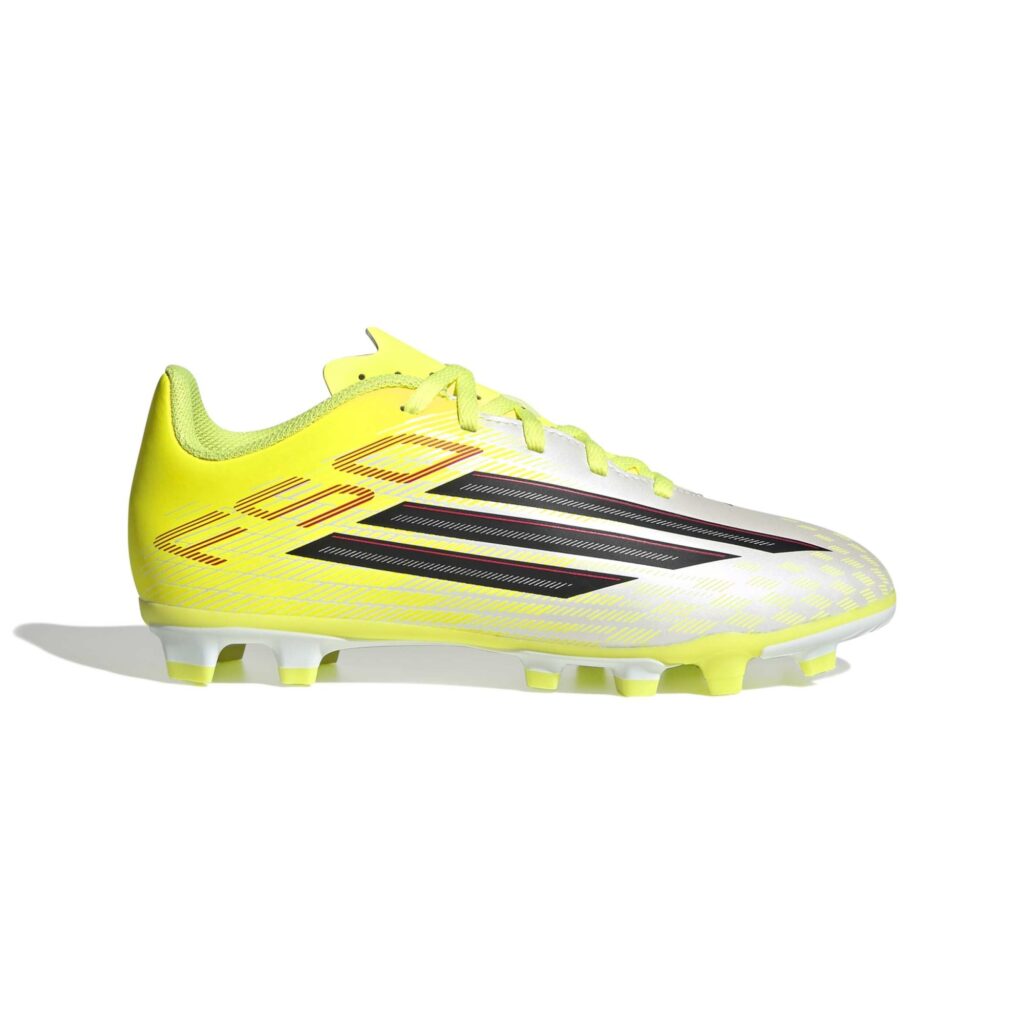 Adidas F50 Club Kinder Fußballschuh gelb Seitenansicht