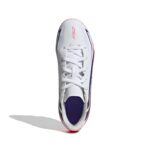 Adidas F50 Hyperfast Club Kinder Fußballschuh weiß-pink Ansicht oben