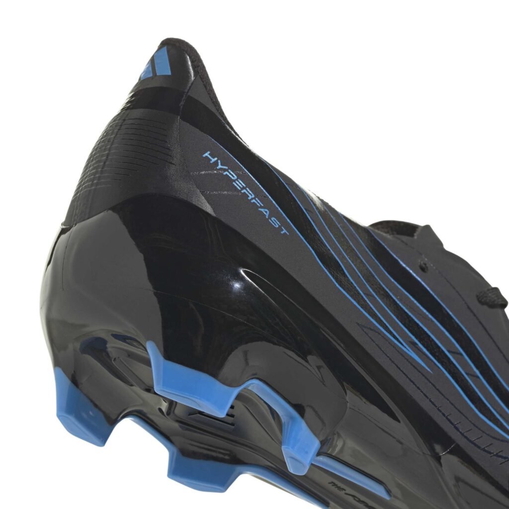 Adidas F50 Hyperfast League FG Fussballschuh schwarz Detailansicht Ferse