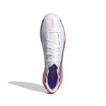 Adidas F50 Hyperfast League FG Fußballschuh weiß-pink Ansicht oben