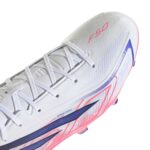 Adidas F50 Hyperfast League FG Fußballschuh weiß-pink Detailansicht Schnuerung