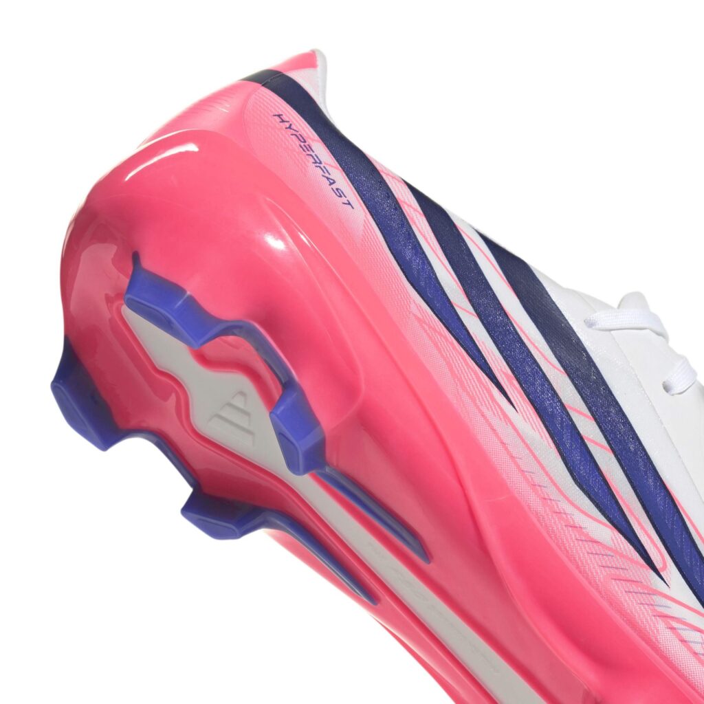 Adidas F50 Hyperfast League FG Fußballschuh weiß-pink Detailansicht Ferse
