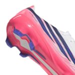 Adidas F50 Hyperfast League FG Fußballschuh weiß-pink Detailansicht Ferse