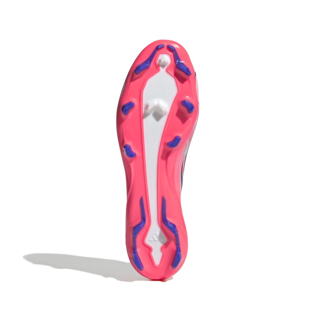 Adidas F50 Hyperfast League FG Fußballschuh weiß-pink Sohlenansicht