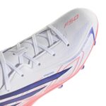 Adidas F50 Hyperfast League Kinder FG Fußballschuh weiß-pink Schnuerung