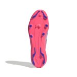 Adidas F50 Hyperfast League Kinder FG Fußballschuh weiß-pink Sohlenansicht