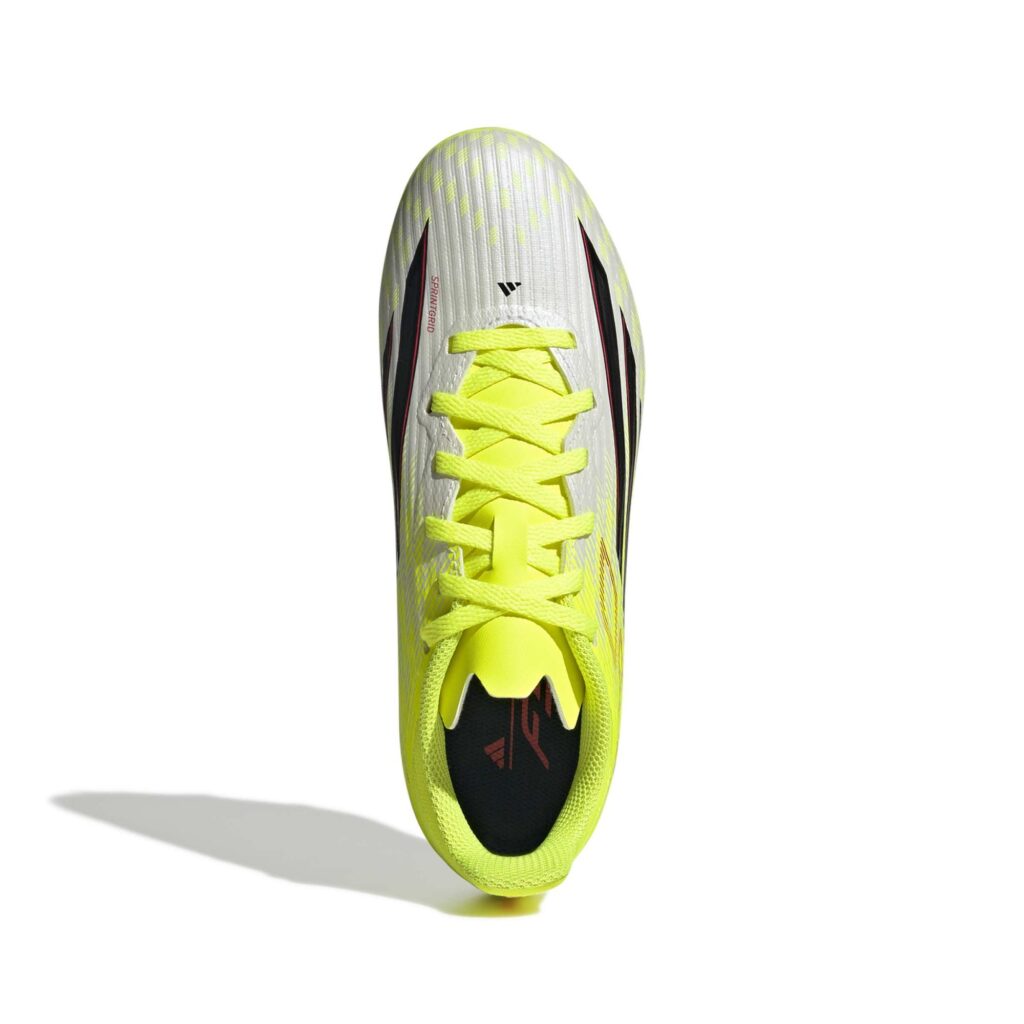 Adidas F50 League FG/MG Fußballschuh gelb Detailansicht Oben