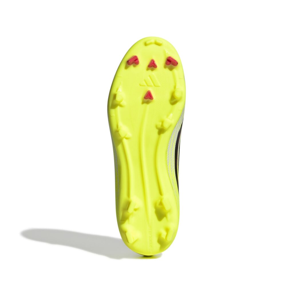 Adidas F50 League FG/MG Fußballschuh gelb Sohlenansicht