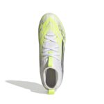 Adidas F50 Sparkfusion League Kinder Fußballschuh weiß/gelb Detailansicht oben