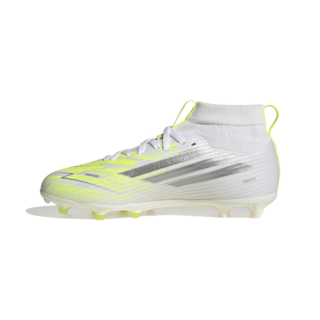 Adidas F50 Sparkfusion League Kinder Fußballschuh weiß/gelb Innenansicht