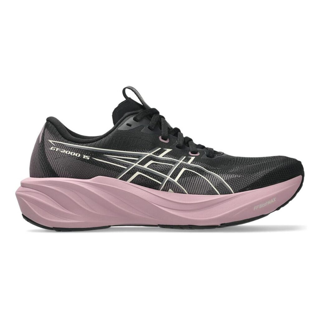 Asics GT-2000 15 Damen Laufschuh schwarz/violett Seitenansicht