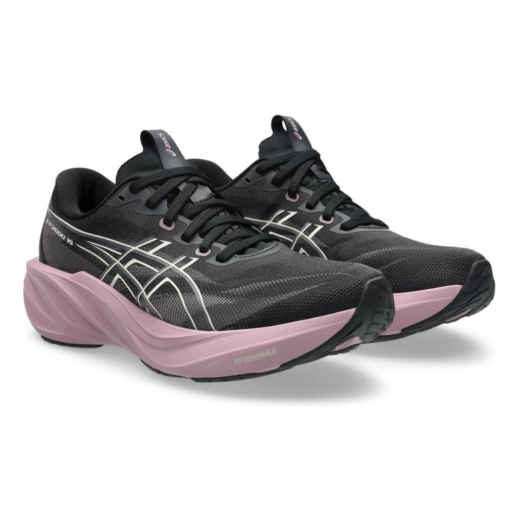 Asics GT-2000 15 Damen Laufschuh schwarz/violett Vorderansicht