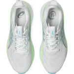 Asics Gel-Kayano 33 Herren Laufschuh weiß/gelb Detailansicht oben