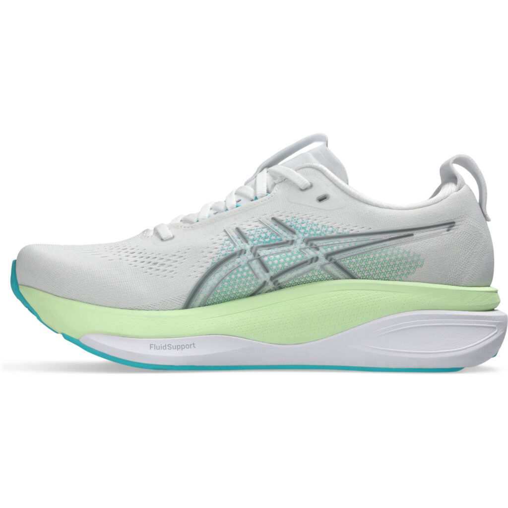Asics Gel-Kayano 33 Herren Laufschuh weiß/gelb Innenansicht