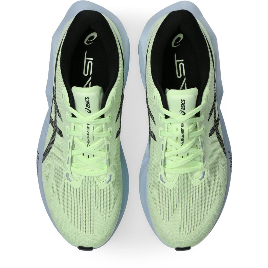 Asics Novablast 6 Herren Laufschuh gelb Detailansicht oben