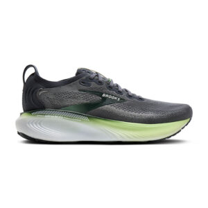 Brooks Adrenaline GTS 25 Herren Laufschuh grau/grün Seitenansicht