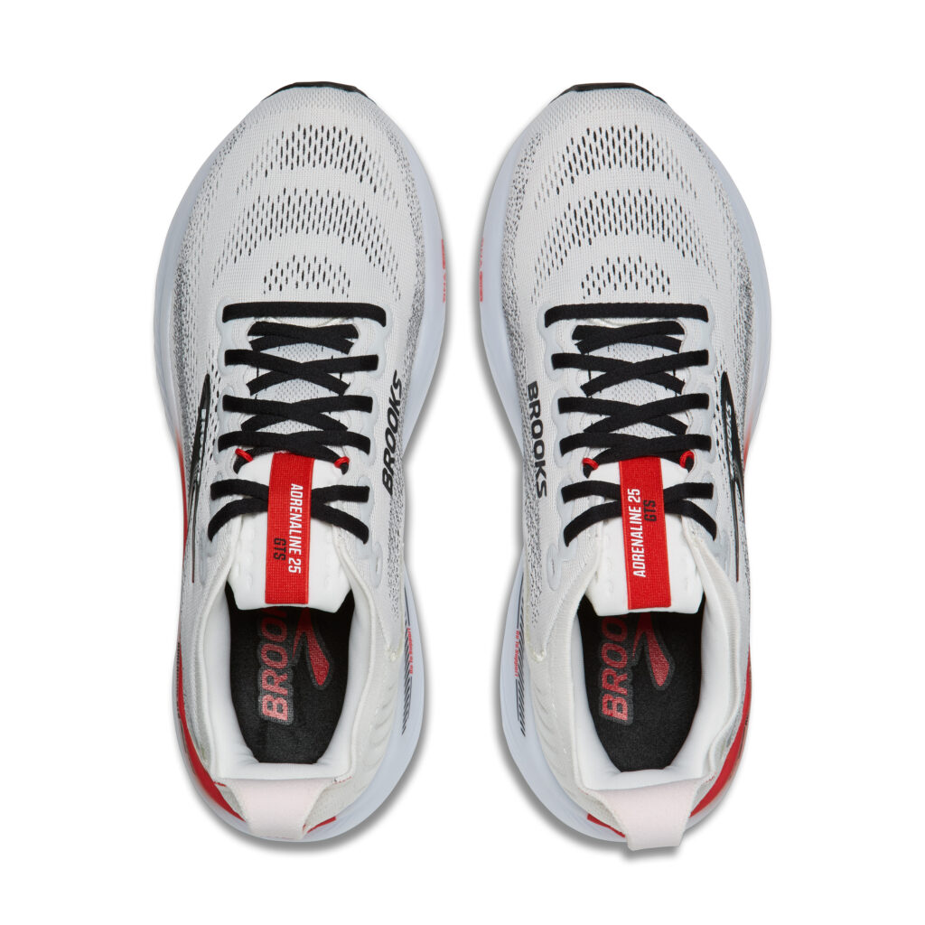 Brooks Adrenaline GTS 25 Herren Laufschuh weiß/rot Detailansicht