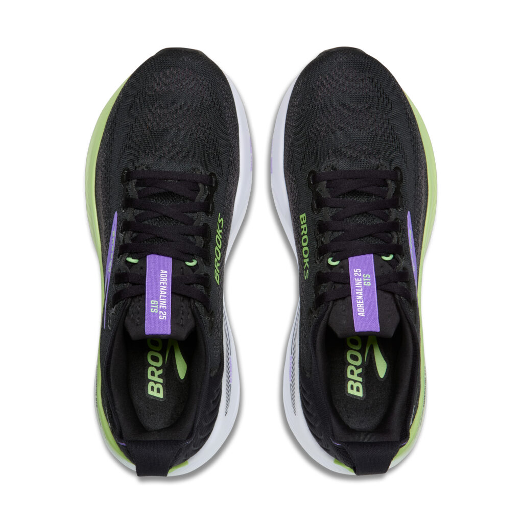 Brooks Adrenaline GTS 25 Damen Laufschuh schwarz/violett Detailansicht