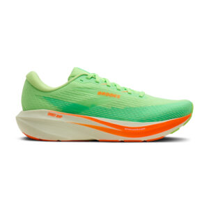 Brooks Ghost Amp Herren Laufschuh grün Seitenansicht