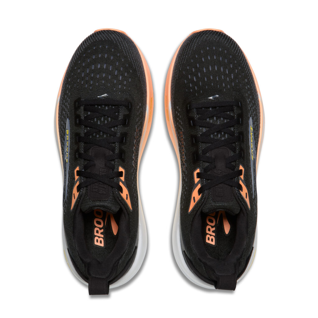 Brooks Ghost Max 4 Damen Laufschuh schwarz-coral Detailansicht