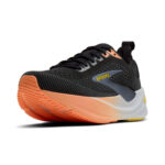 Brooks Ghost Max 4 Damen Laufschuh schwarz-coral Frontalansicht