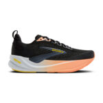 Brooks Ghost Max 4 Damen Laufschuh schwarz-coral Seitenansicht