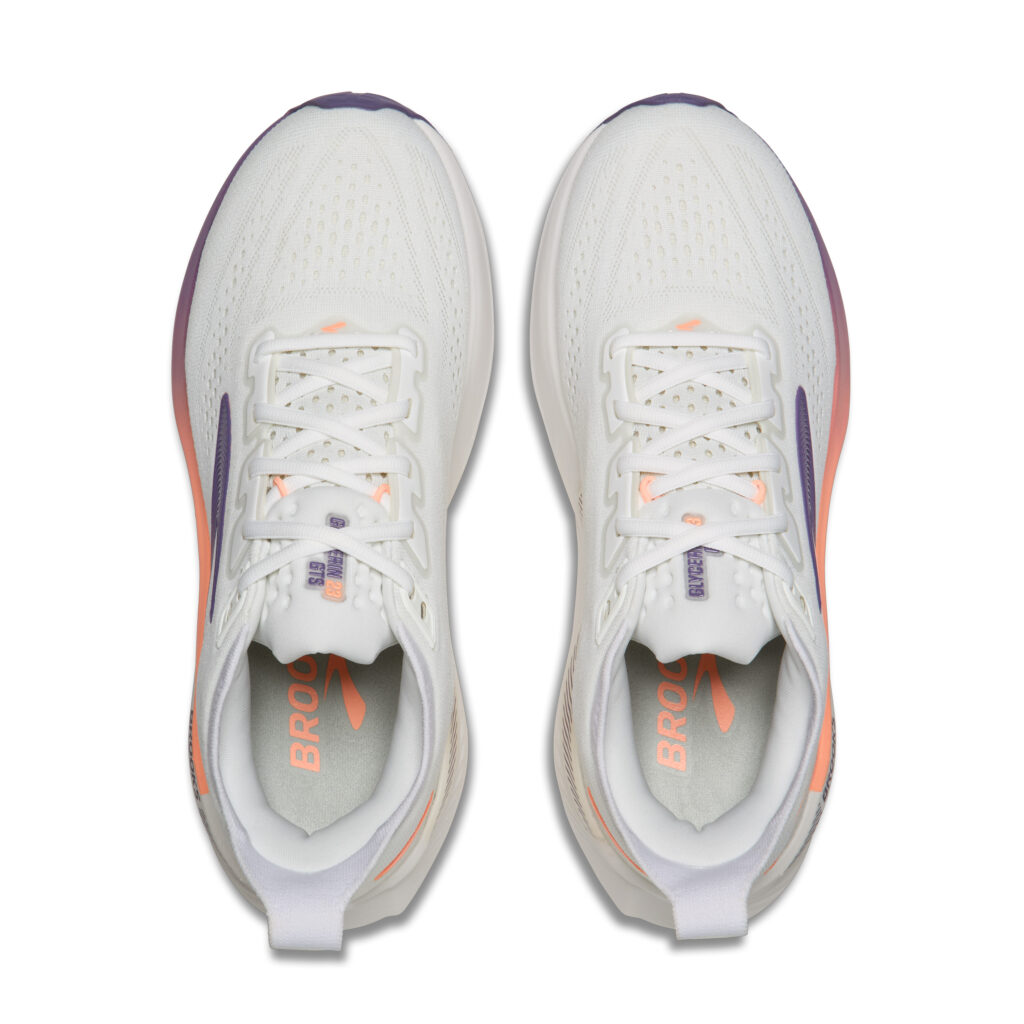 Brooks Glycerin GTS 23 Damen Laufschuh weiß-violett Detailansicht
