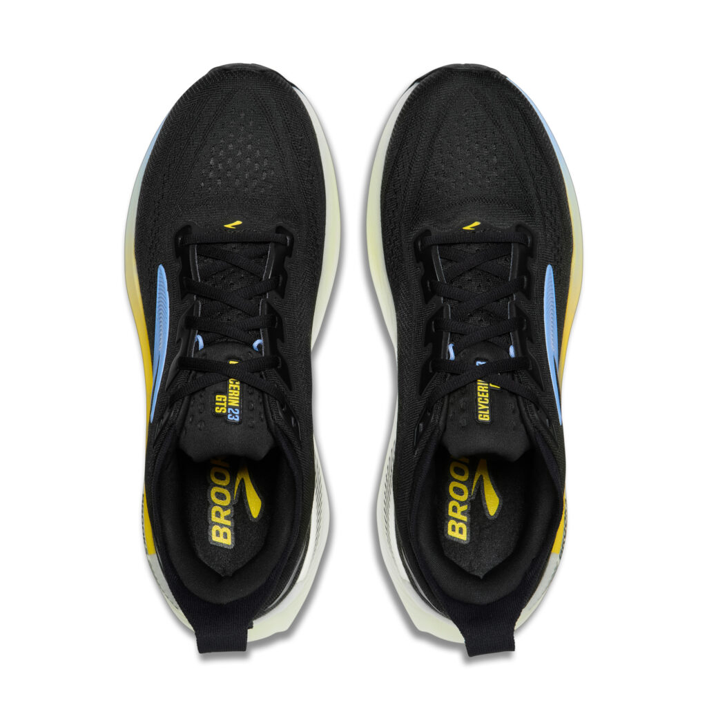 Brooks Glycerin GTS 23 Herren Laufschuh schwarz/gelb Detailansicht