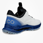 ECCO Biom C5 BOA GTX Herren Golfschuh weiß-blau Fersenansicht