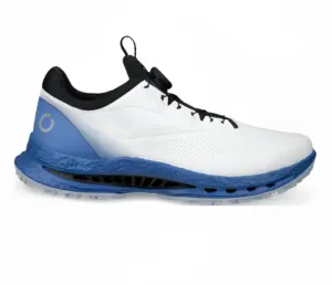 Ecco Golf Biom C5 Boa Herren weiss blau Golfschuh Seitenansicht