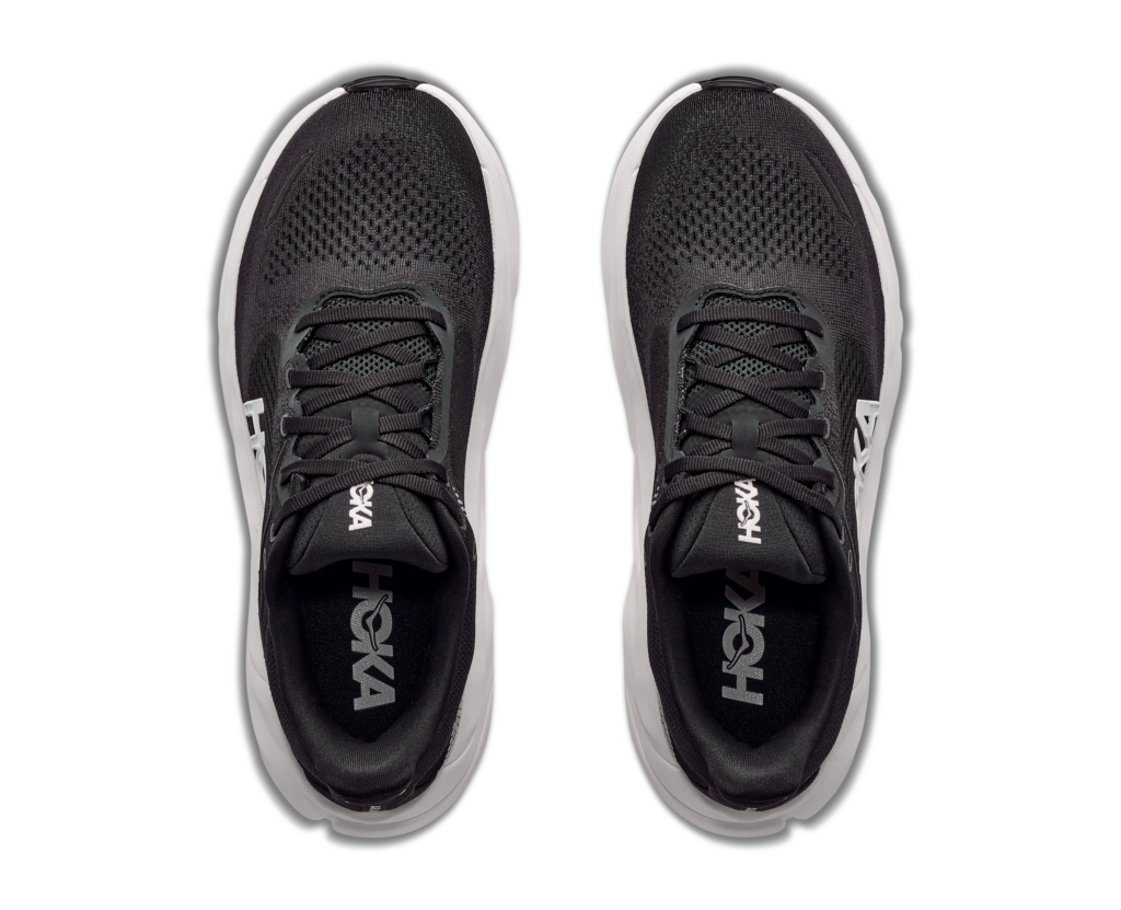 Hoka Arahi 9 Herren Laufschuh schwarz/weiß Detailansicht oben