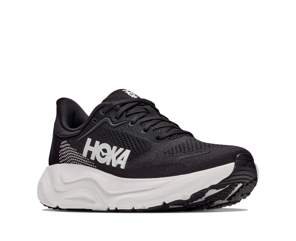 Hoka Arahi 9 Herren Laufschuh schwarz/weiß Vorderansicht