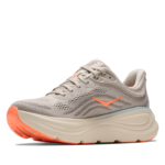 Hoka Bondi 9 Damen Laufschuhe beige orange Innenansicht