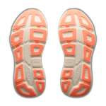 Hoka Bondi 9 Damen Laufschuhe beige orange Sohlenansicht