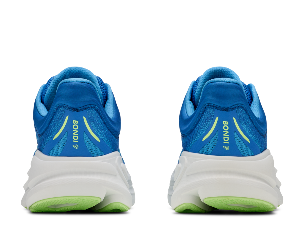 Hoka Bondi 9 Herren Laufschuh blau Hinteransicht