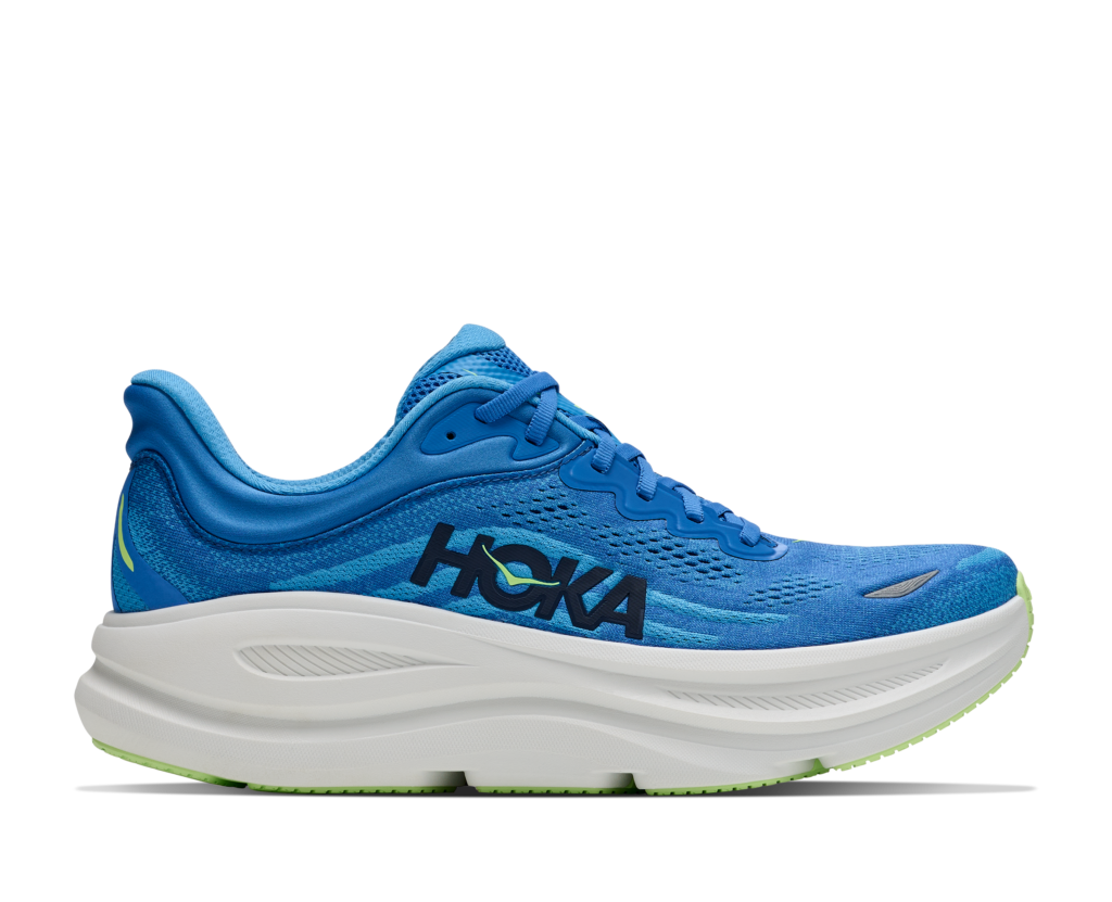Hoka Bondi 9 Herren Laufschuh blau Seitenansicht