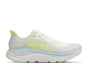 Hoka Clifton 11 Damen Laufschuh weiß grün Seitenansicht