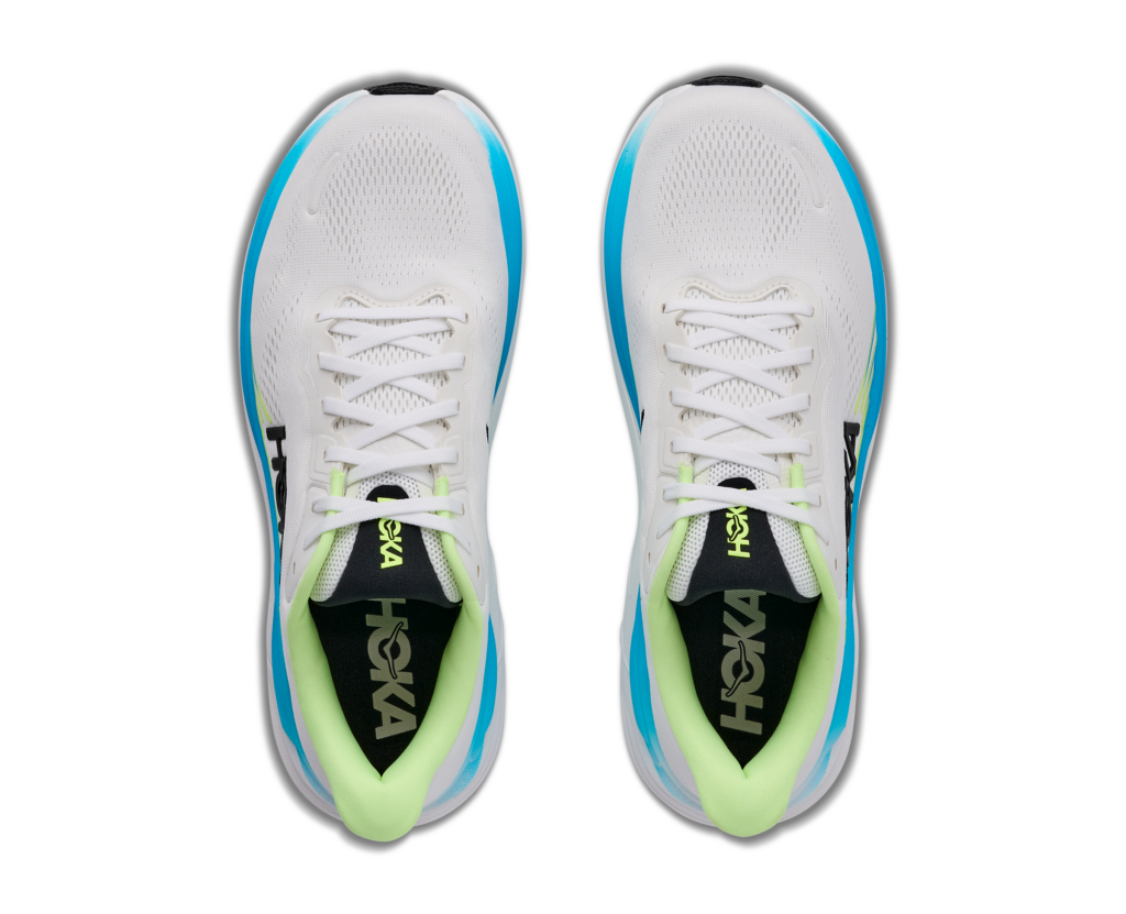 Hoka Clifton 11 Herren weiß/blau Detailansicht oben