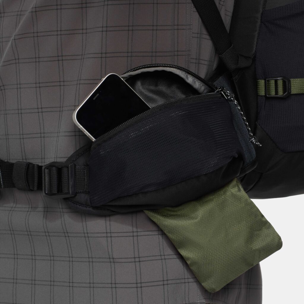 Mammut Rucksack Lithium 20 grün Detailansicht Handytasche