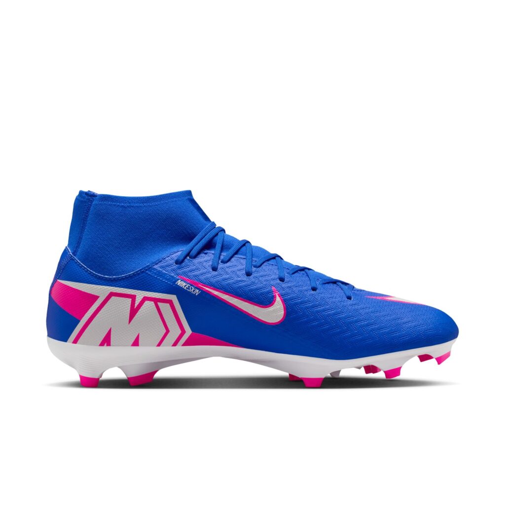 Nike Mercurial Superfly 10 Academy FG/MG Fußballschuh blau/pink Innnenansicht