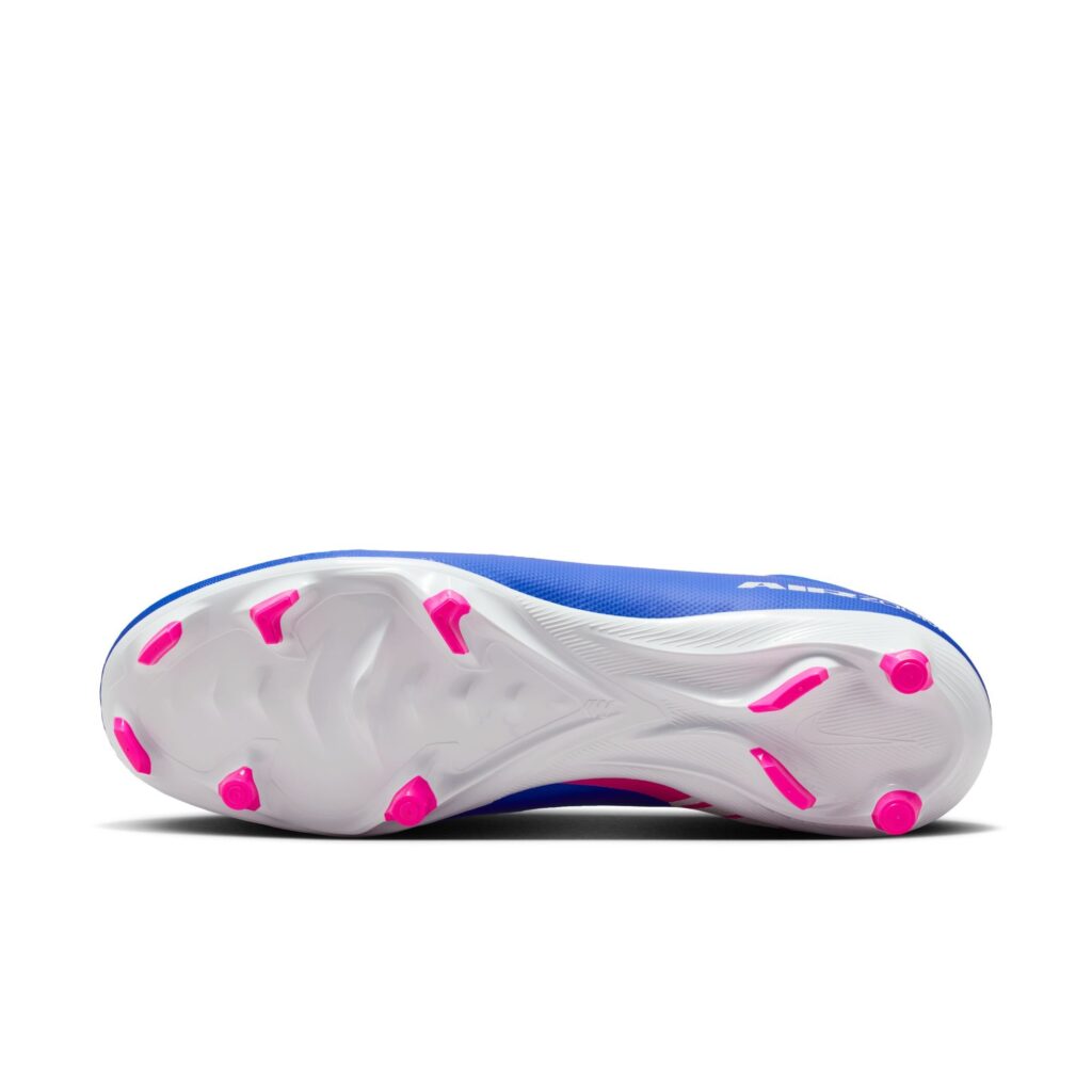 Nike Mercurial Superfly 10 Academy FG/MG Fußballschuh blau/pink Sohlenansicht