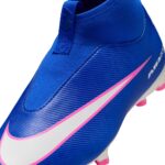 Nike Mercurial Superfly 10 Academy Kinder Fußballschuh blau/pink Detailansicht
