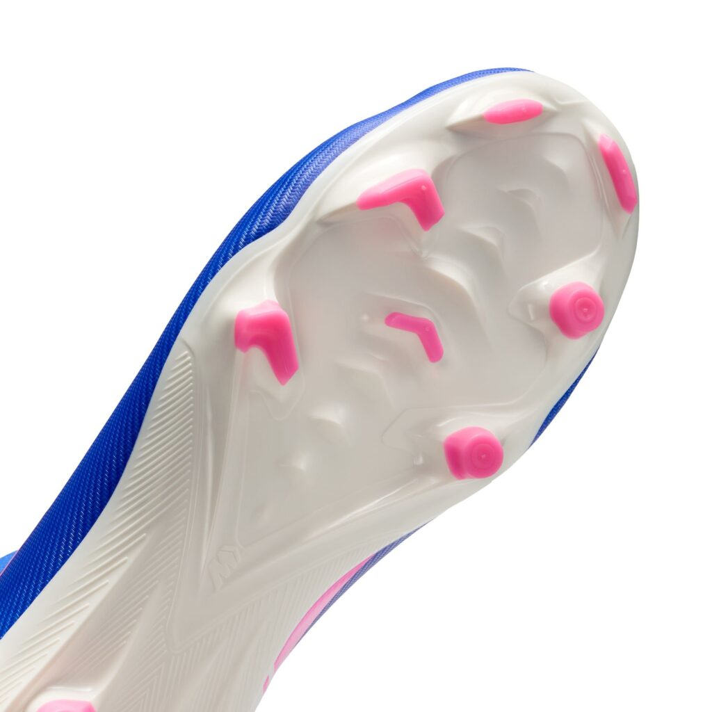 Nike Mercurial Superfly 10 Academy Kinder Fußballschuh blau/pink Detailansicht Sohle
