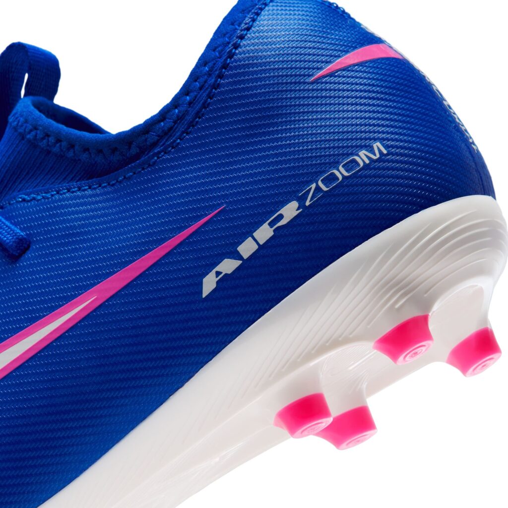 Nike Mercurial Vapor 16 Academy Kinder Fußballschuh blau/pink Detailansicht Hinten