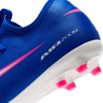 Nike Mercurial Vapor 16 Academy Kinder Fußballschuh blau/pink Detailansicht Hinten