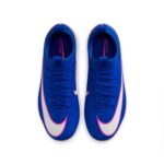 Nike Mercurial Vapor 16 Academy Kinder Fußballschuh blau/pink Detailansicht Oben