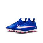 Nike Mercurial Vapor 16 Academy Kinder Fußballschuh blau/pink Vorderansicht