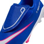 Nike Mercurial Vapor 16 Club Kinder Fußballschuh blau/pink Detailansicht