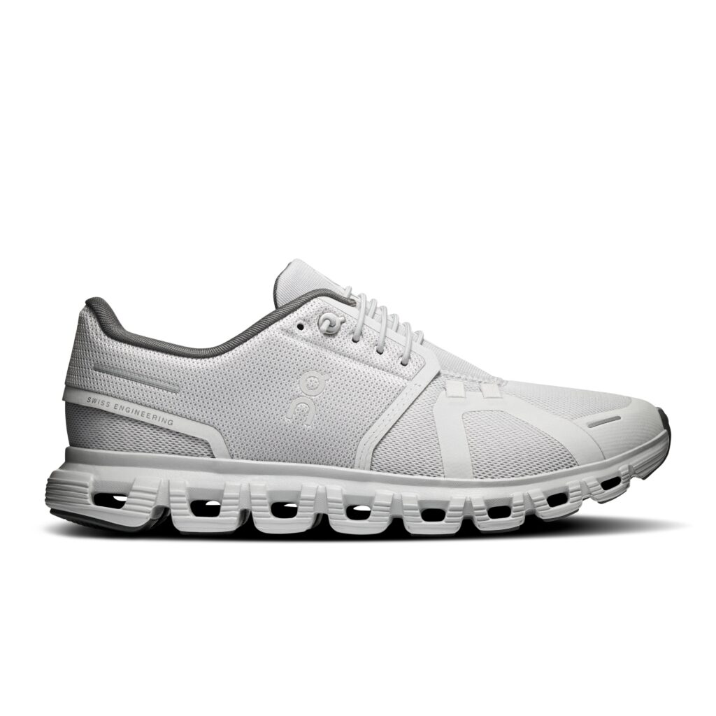 ON Cloud 6 Damen grau Sneaker Seitenansicht
