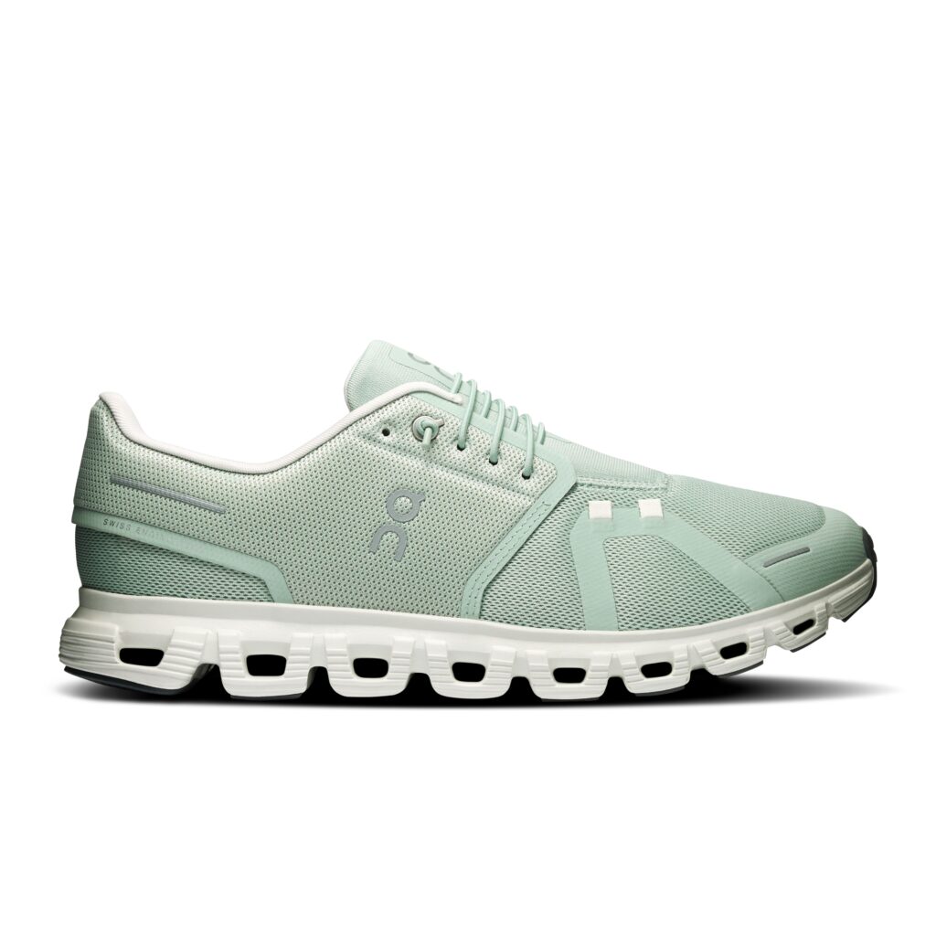 ON Cloud 6 Herren grün Sneaker Seitenansicht